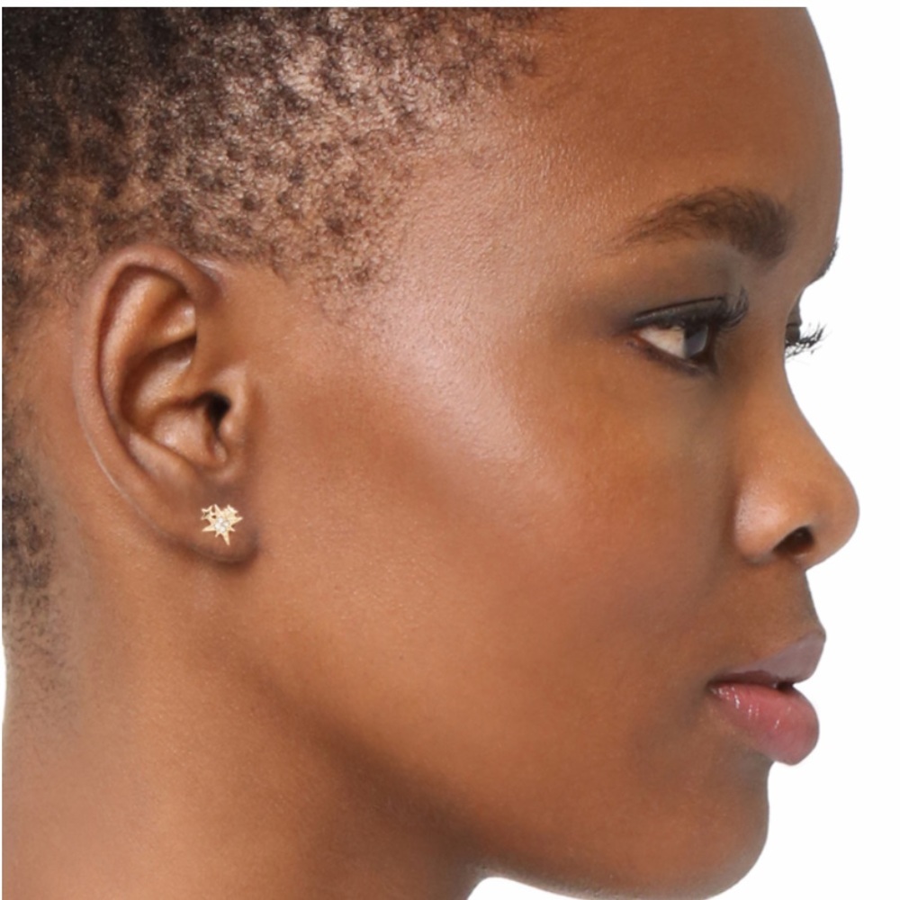 Rebecca Minkoff Goldtone STAR Stud Earrings NEW